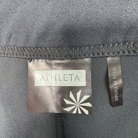Athleta Black Skort Contrast Stitching 90s Inspired Sz 6 Pickleball Tennis Skirt - Picture 3 of 9